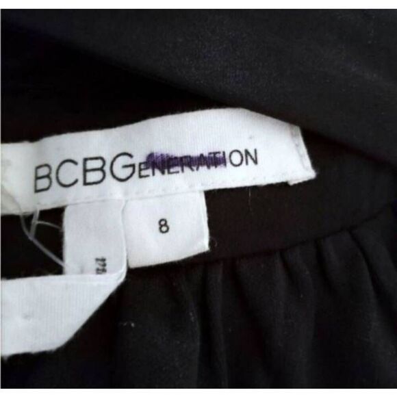 BCBGENERATIONS BLACK CUTOUT DRESS SZ.8 EUC. - Picture 6 of 9